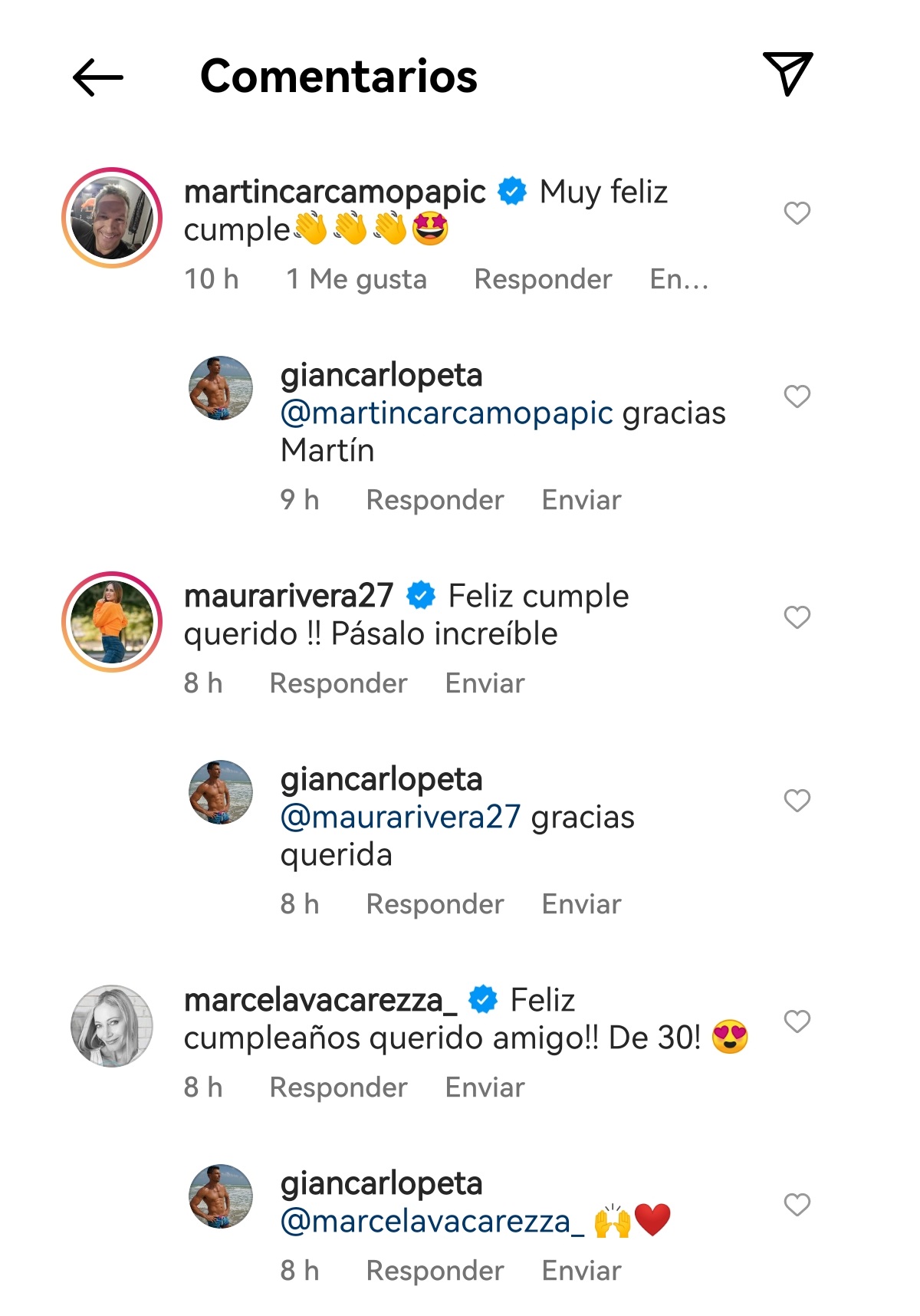 Giancarlo Petaccia cumpleaños