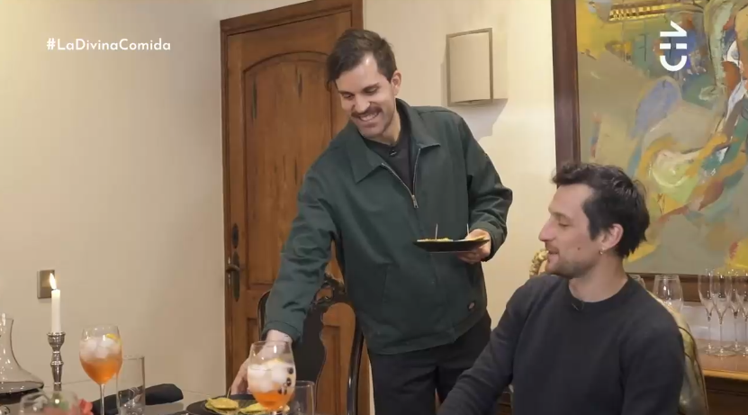 Helénia Melán presentó a su nueva pareja en 'La divina comida'.