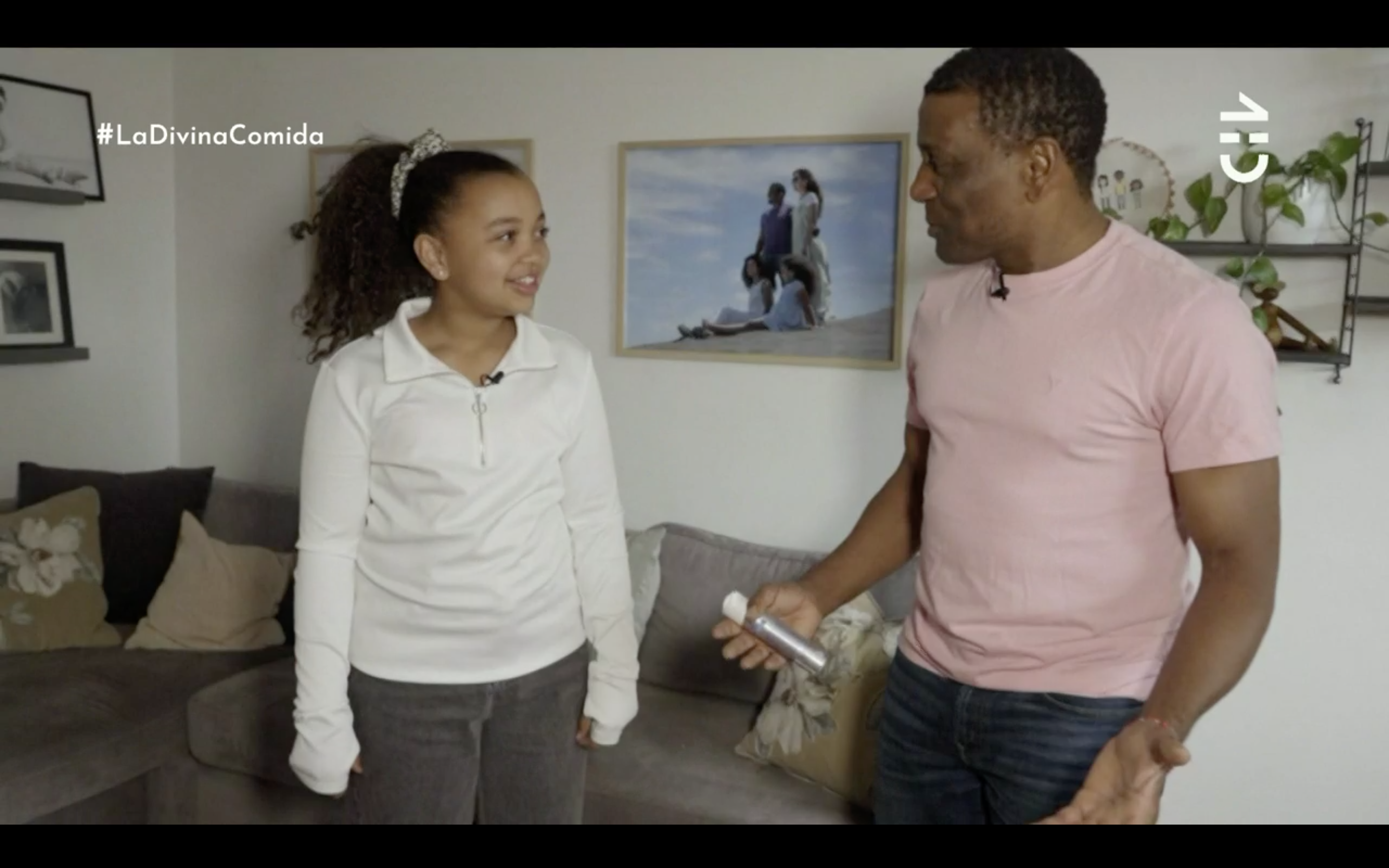 Angel Torrez presenta a su hija Alicia en “La Divina Comida”