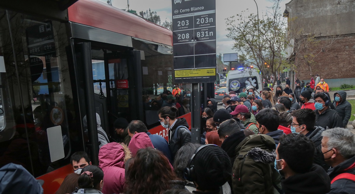 Paraderos colapsados incidente Metro