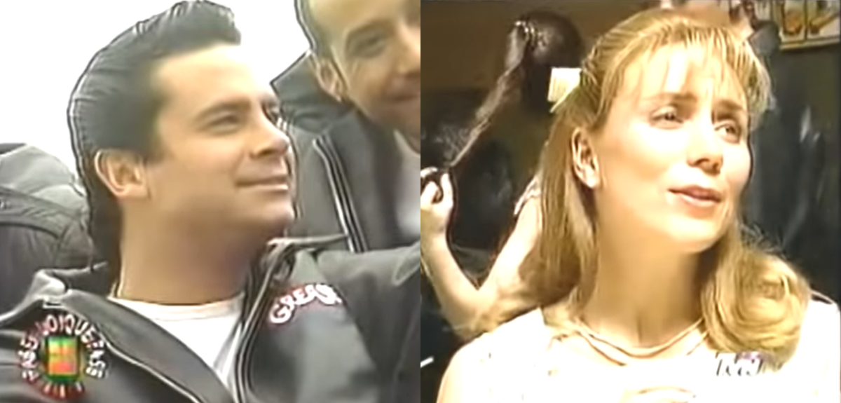 El día que Karen Doggenweiler y Felipe Camiroaga dieron vida a protagonistas de 'Grease' en sketch