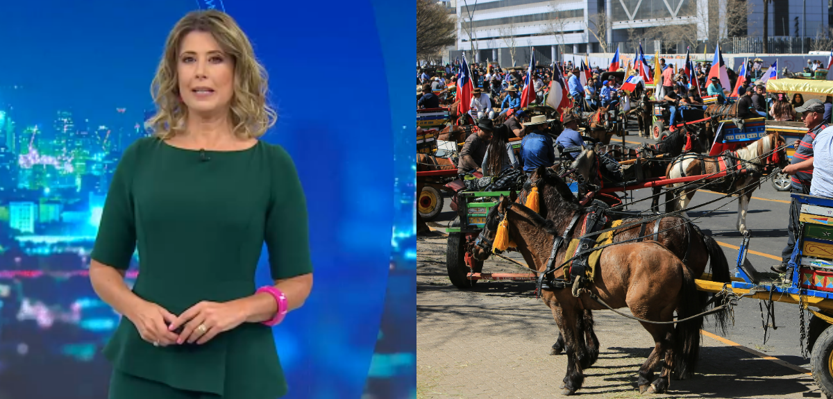 La aclaración de Maca Pizarro en pleno noticiero de CHV por nota sobre incidentes en Alameda