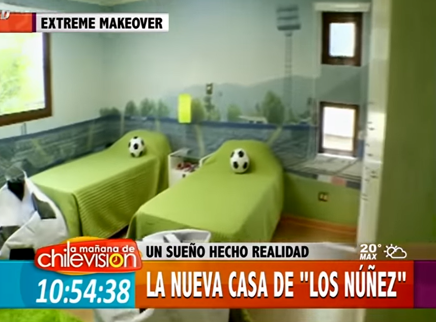 El día que Marcelino Núñez estuvo en el programa Extreme Makeover