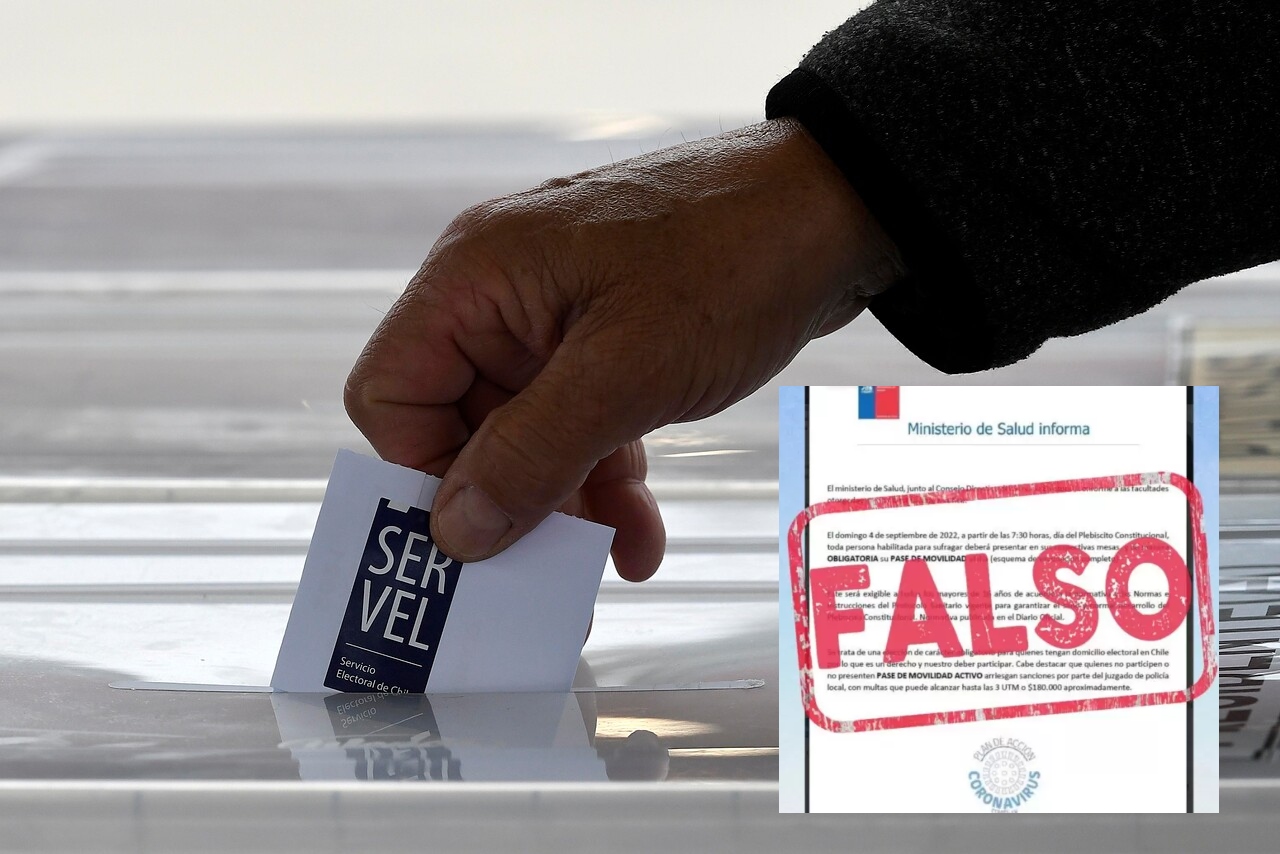 Alertan sobre circulación de información falsa para Plebiscito: no se exigirá Pase de movilidad