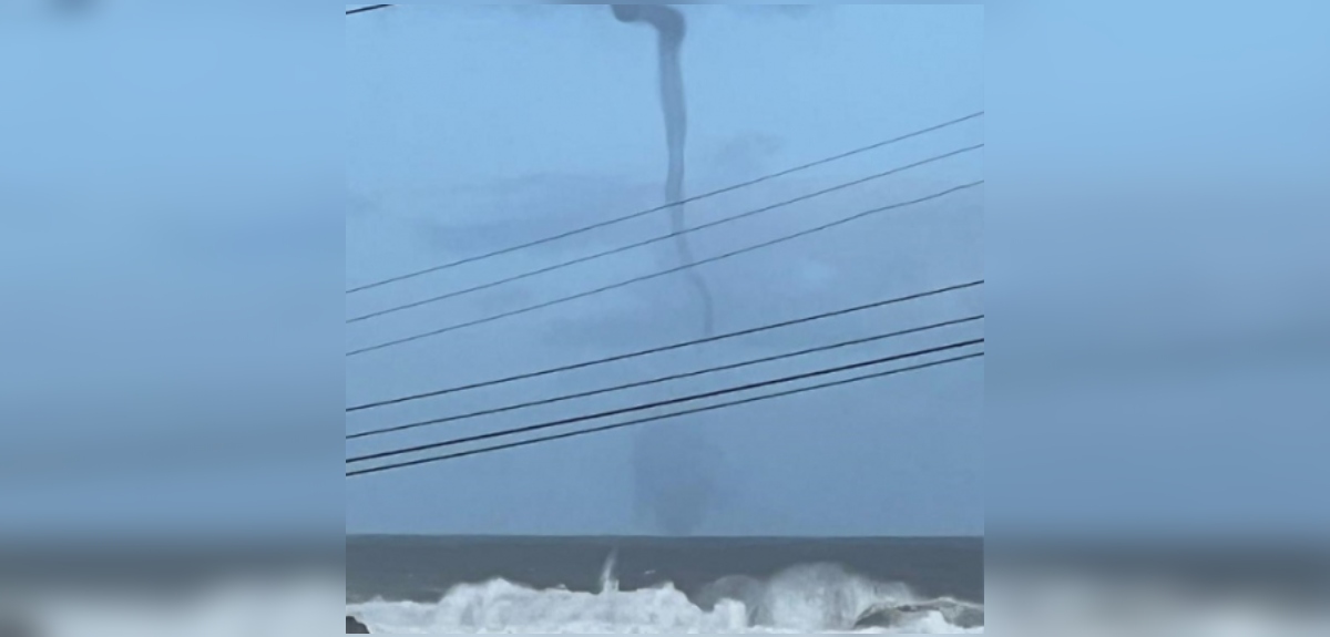 Los registros que dejó tromba marina en playa de Cobquecura durante intensas marejadas