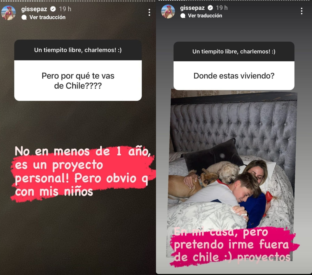 Gisella Gallardo confirma que se irá de Chile