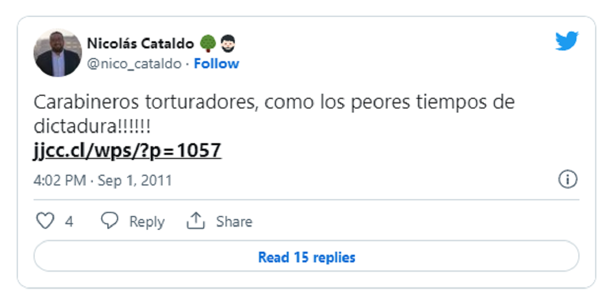 Desclasifican los polémicos tuits del nuevo subsecretario del Interior