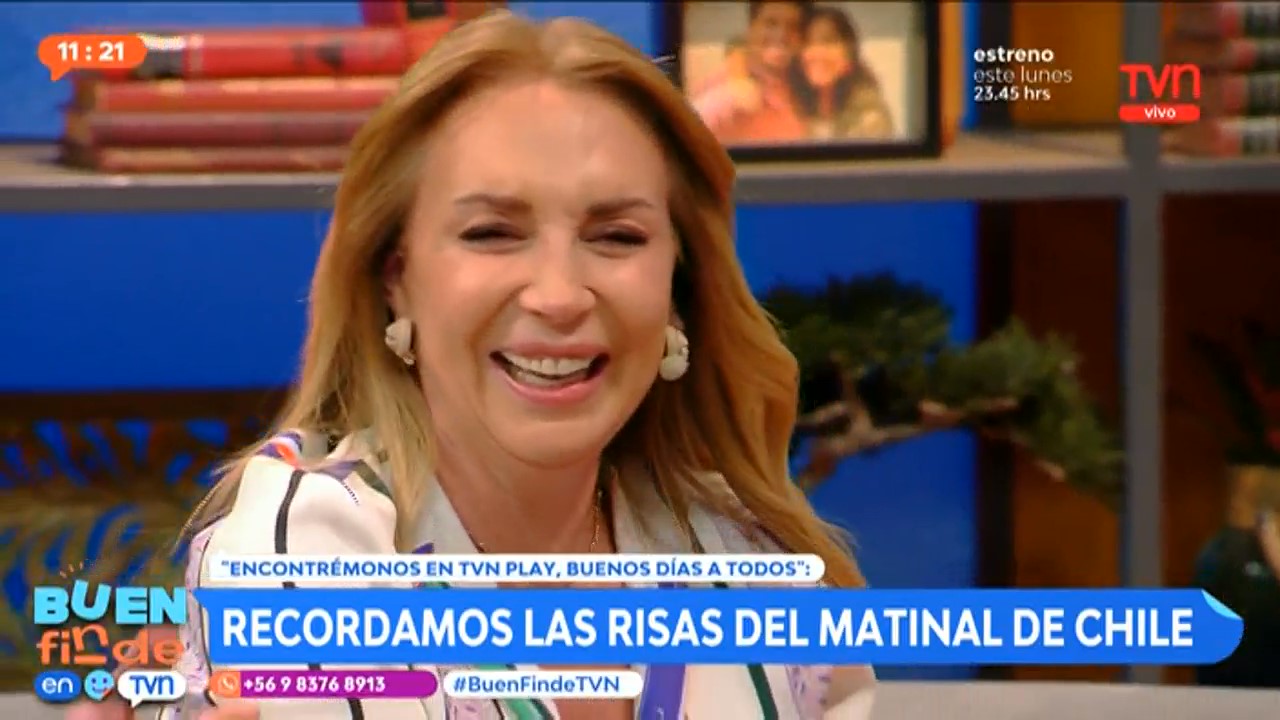 Karen Doggenweiler protagonizó hilarante chascarro en Buen Finde: terminó llorando de la risa