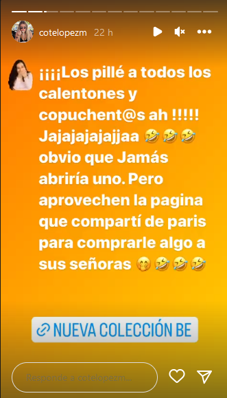 Coté López anunció que abrió OnlyFans... pero no es lo que parece: "Los pillé a todos"