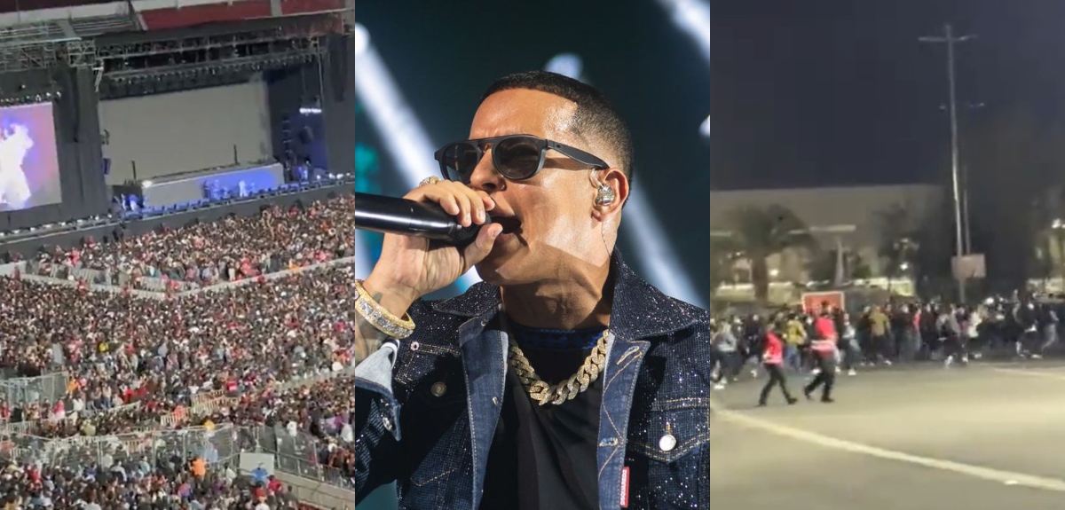 Turbas y agresiones: los registros que dejó el caótico primer concierto de Daddy Yankee en Chile