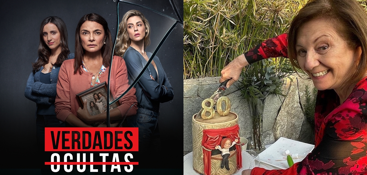 Elenco de Verdades Ocultas celebró a lo grande los 80 años de María Elena Duvauchelle