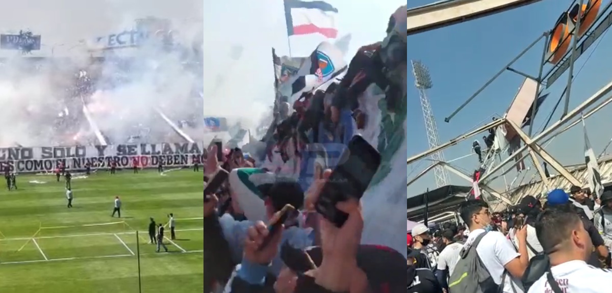Estructura del Estadio Monumental colapsa en medio de arengazo: hinchas quedaron colgando de tribuna