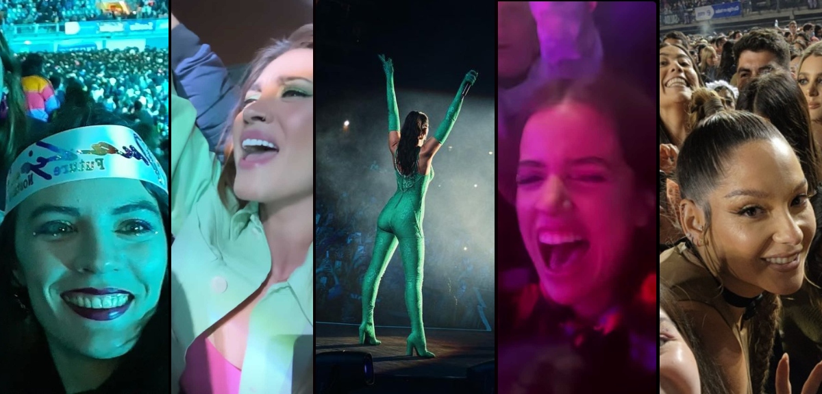 Desde Camila Vallejo a Millaray Viera: famosos se rindieron ante show de Dua Lipa en Chile