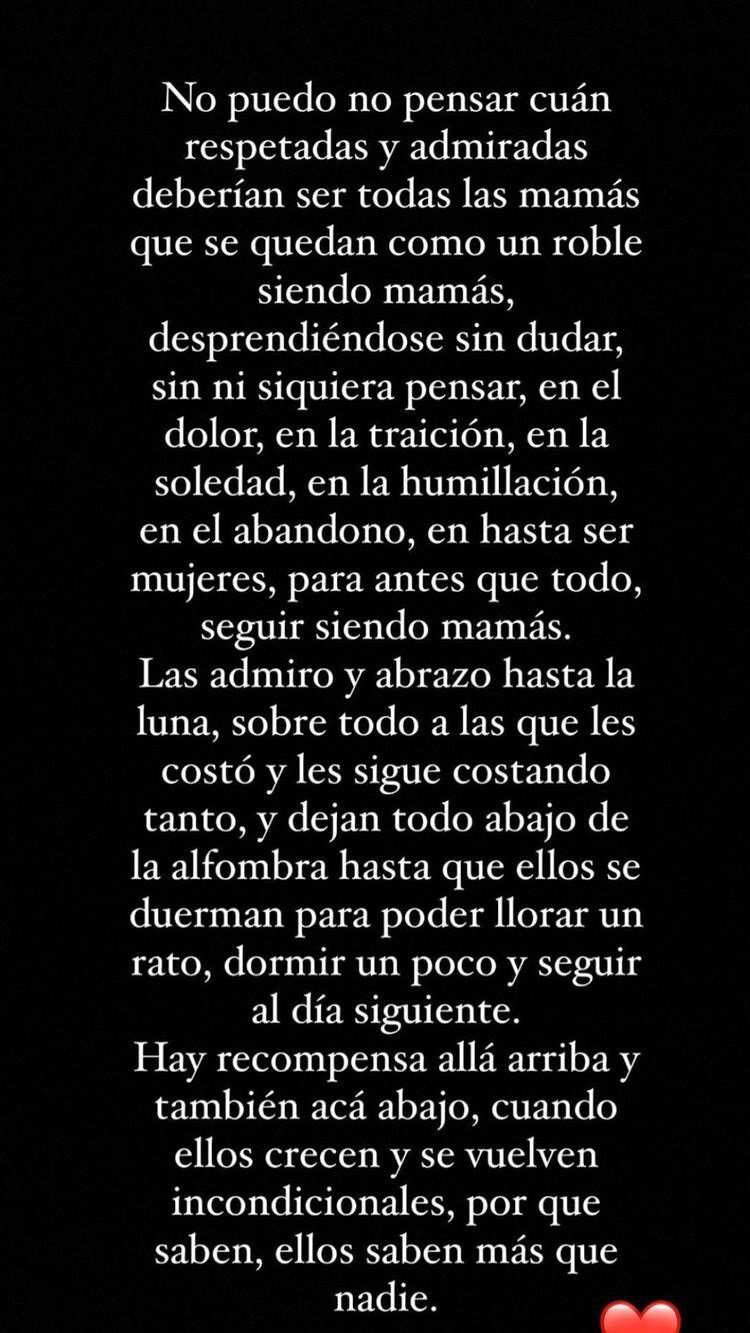 Mensaje Gissella Gallardo