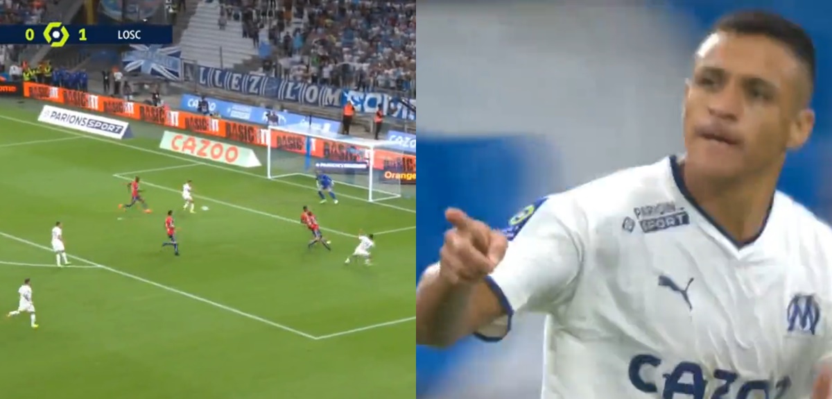 Alexis Sánchez sigue mostrando su talento en Francia: así fue su gol en triunfo clave del Marsella