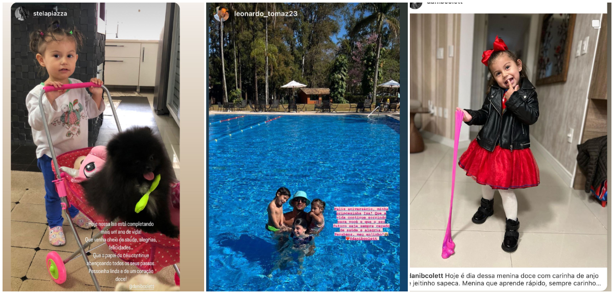 Dani Colett celebró el cumpleaños de su hija menor con Edu Vargas