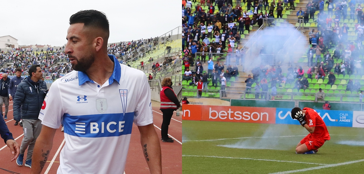 Huaso Isla es blanco de críticas por furiosa actitud tras agresión a arquero de la U por artificio