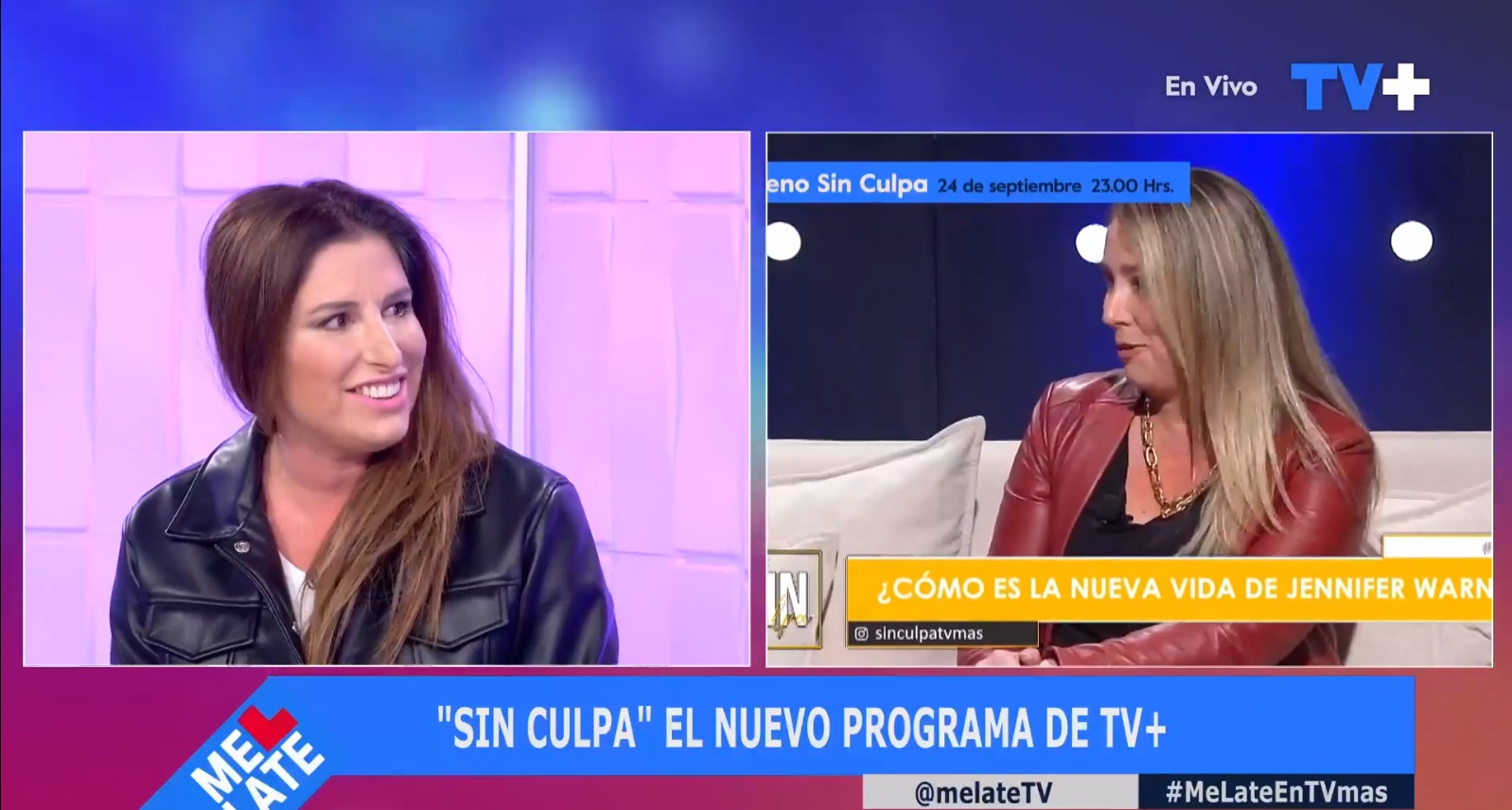Jennifer Warner televisión Sin Culpa programa Fran Sfeir