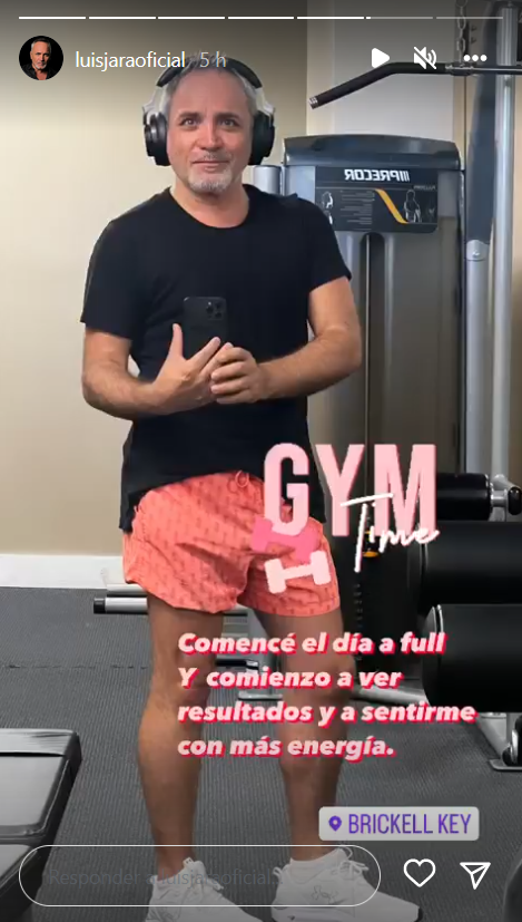Luis Jara mostró los impactantes resultados físicos de su entrenamiento