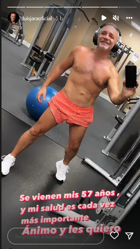 Luis Jara mostró los impactantes resultados físicos de su entrenamiento