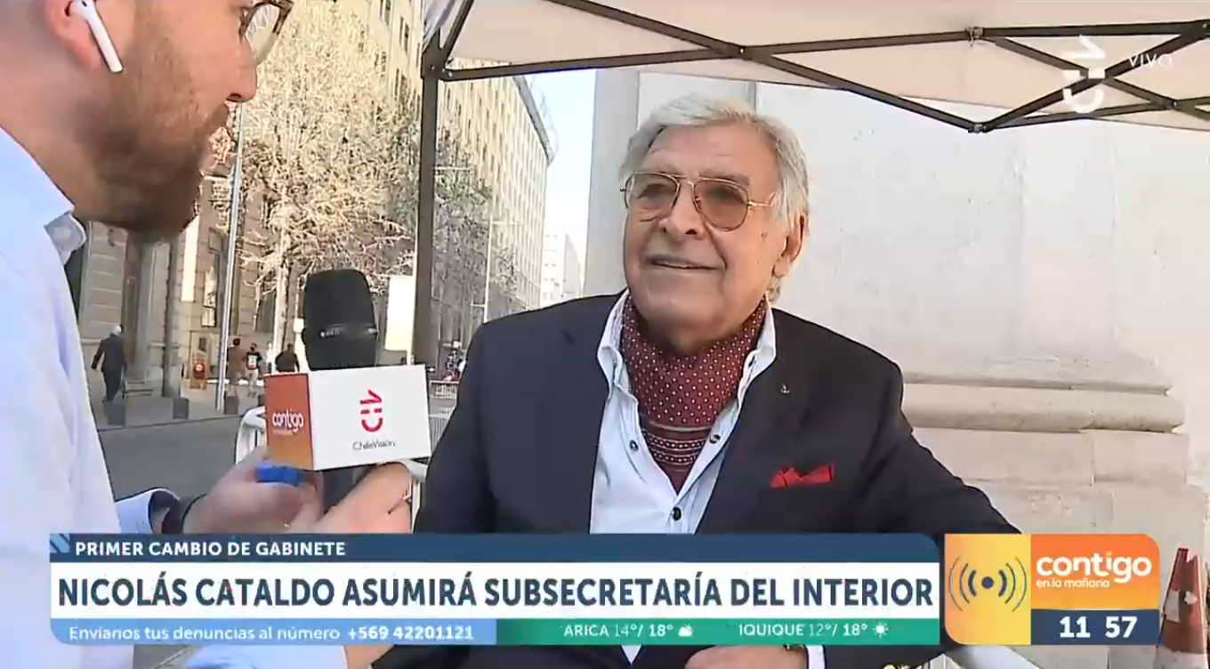 Pablo Aguilera reaccionó en vivo a nombramiento de su hija Ximena como ministra de Salud