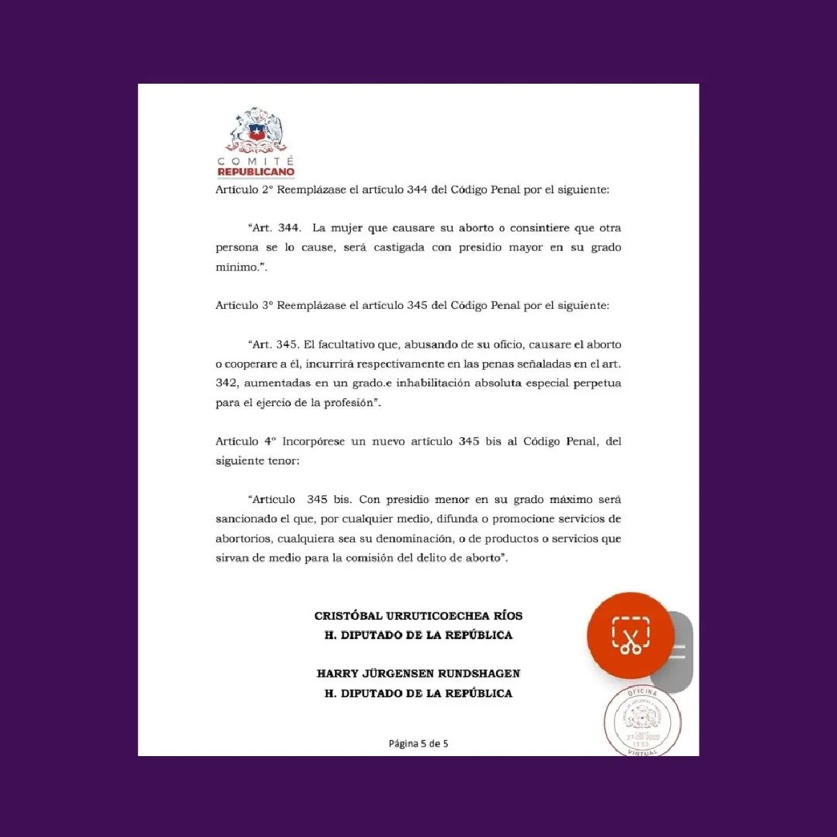 propuesta aborto Partido Republicano