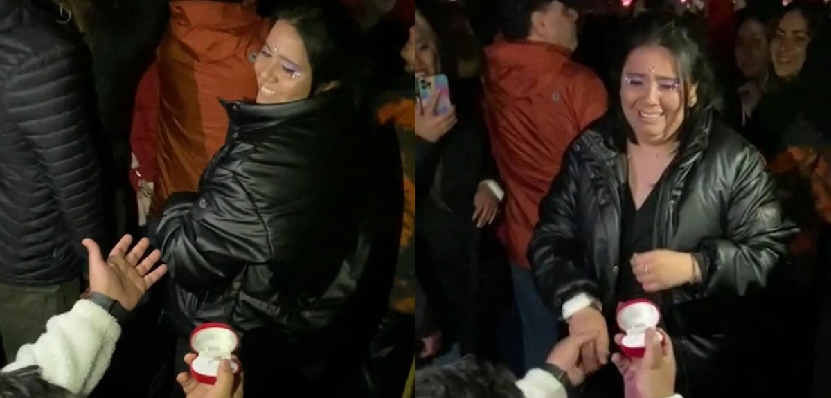 La romántica propuesta de matrimonio en medio de concierto de Coldplay: 