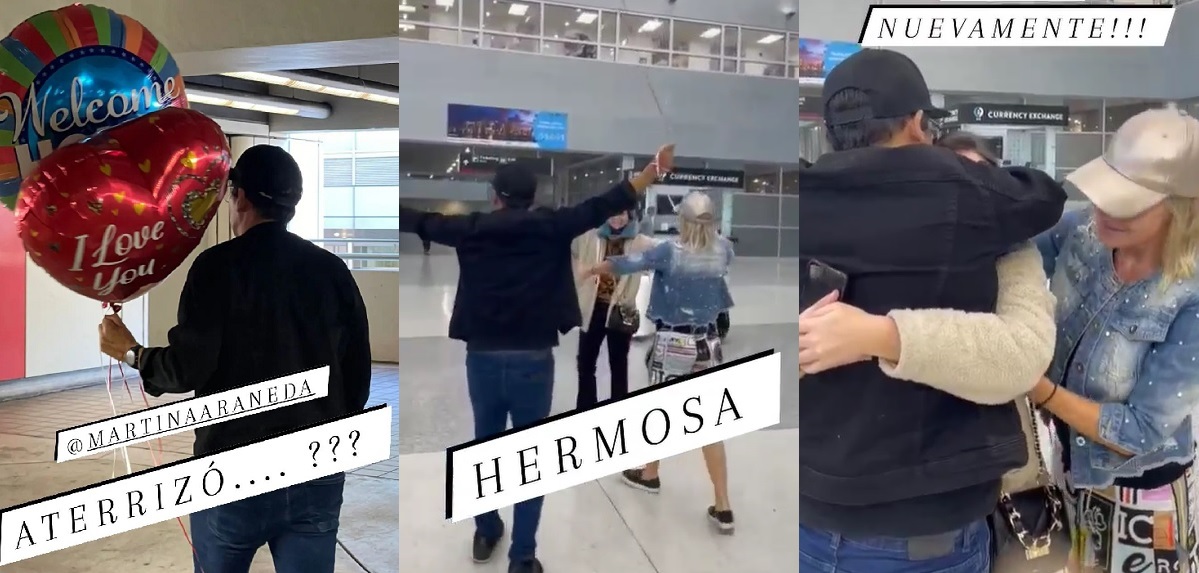 El emotivo reencuentro de Rafael Araneda y Marcela Vacarezza con su hija Martina: 