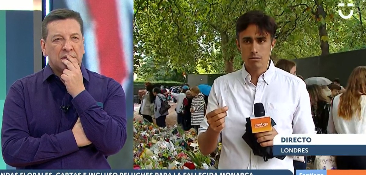 El inconveniente que tuvo Roberto Cox en despacho desde el Palacio de Buckingham: “Se tienen que ir”