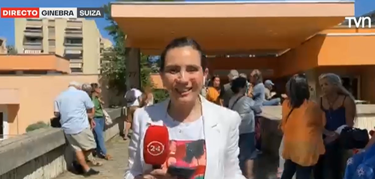 Histórica periodista de TVN reapareció en transmisión por elecciones: hizo contacto desde Ginebra