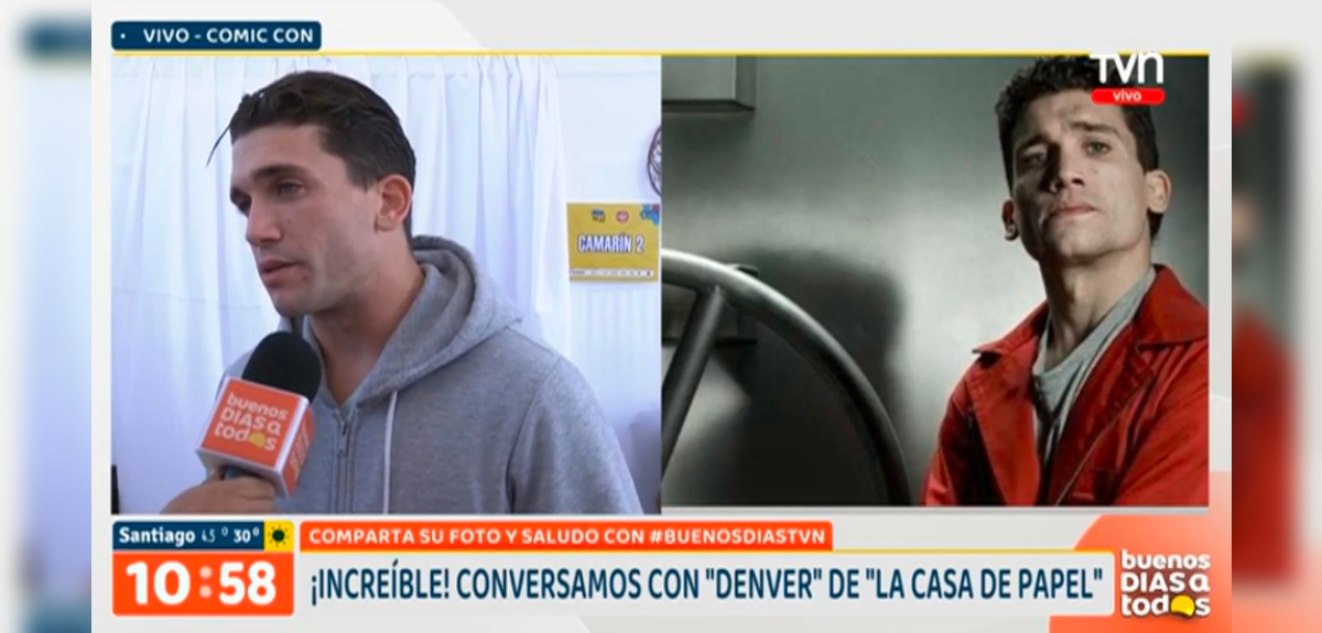 Jaime Lorente, Denver de La Casa de Papel, habló de su experiencia en Chile: 