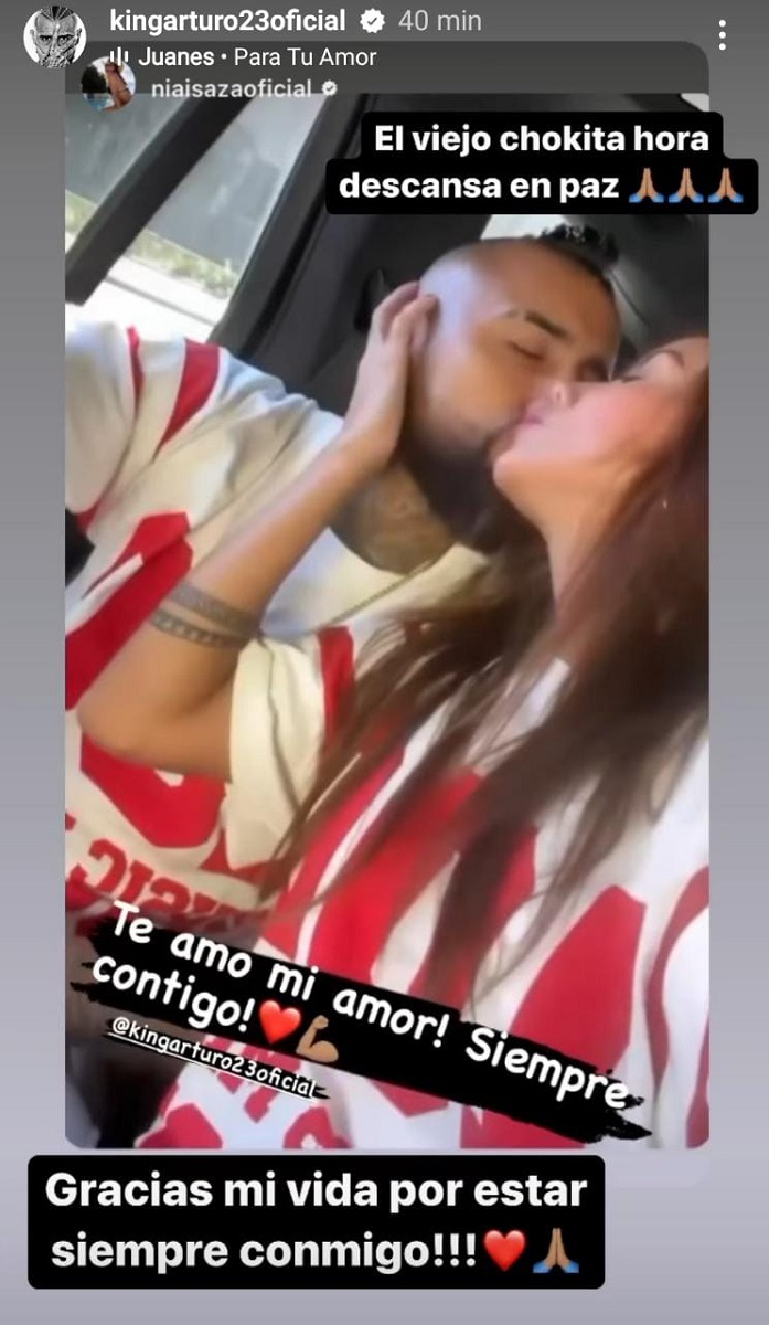 El sentido mensaje de Arturo Vidal tras muerte de su padre: agradeció el apoyo de su pareja tras duro momento