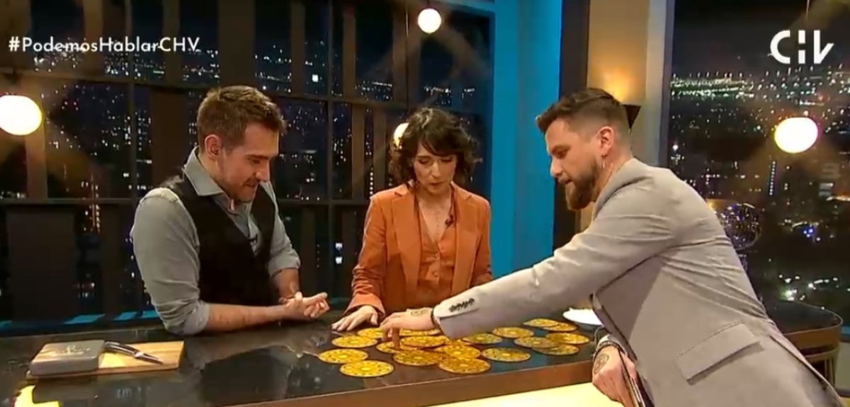 María José Bello realizó lectura del tarot a Jean-Philippe Cretton: 