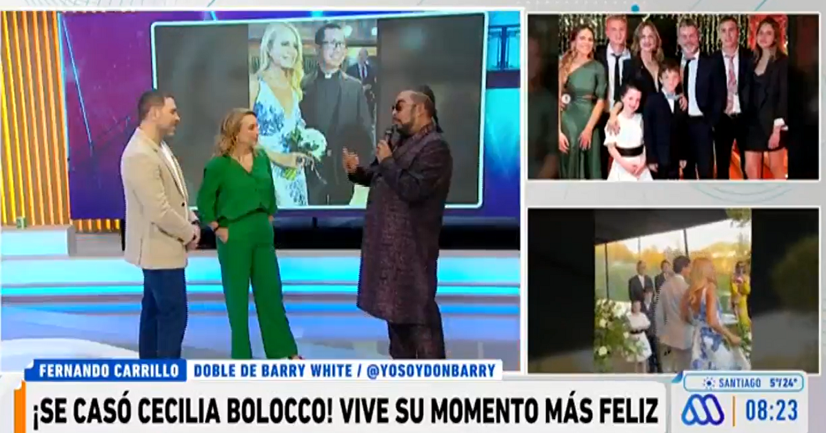 Doble de Barry White contó detalles del matrimonio de Cecilia Bolocco: "Fue un evento sobrio"