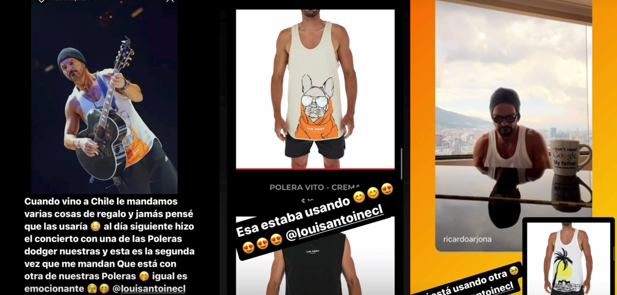 Ricardo Arjona lució prendas de marca de Coté López y Jiménez: ella compartió su emoción en redes