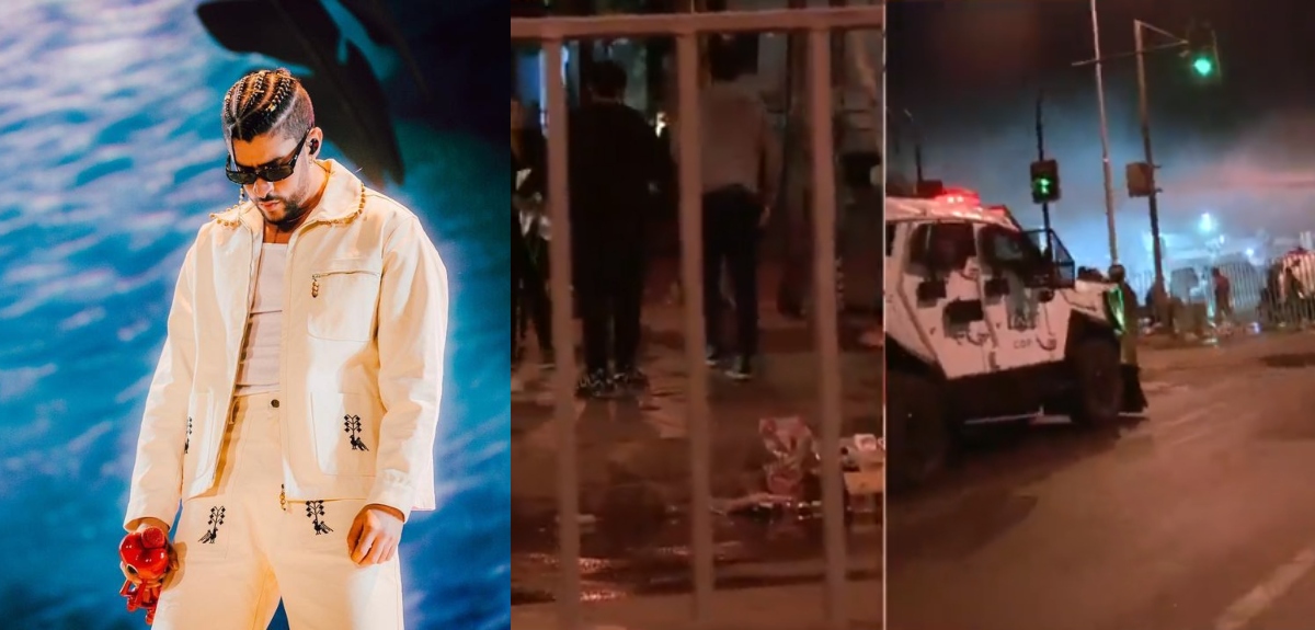 Concierto de Bad Bunny: desmanes a las afueras de Estadio Nacional dejaron 12 detenidos