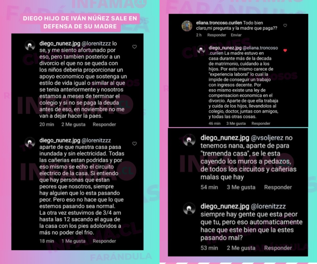 Diego Núñez, hijo de Marlene de la Fuente e Iván Núñez