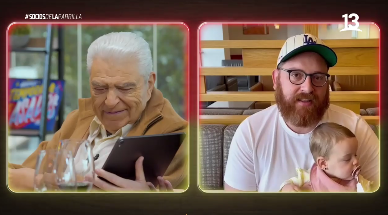 Nieto mayor de Don Francisco lo sorprendió en "Socios": presentó a bisnieta del animador