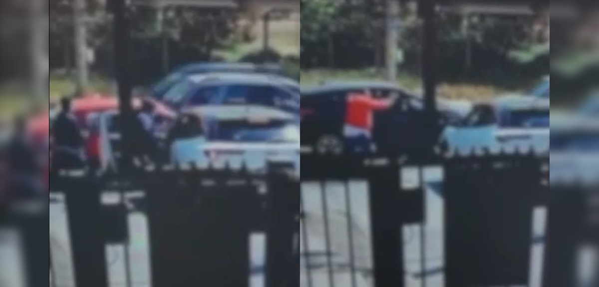 Hombre armado frustró portonazo contra madre e hijo en San Bernardo: cámara captó el momento