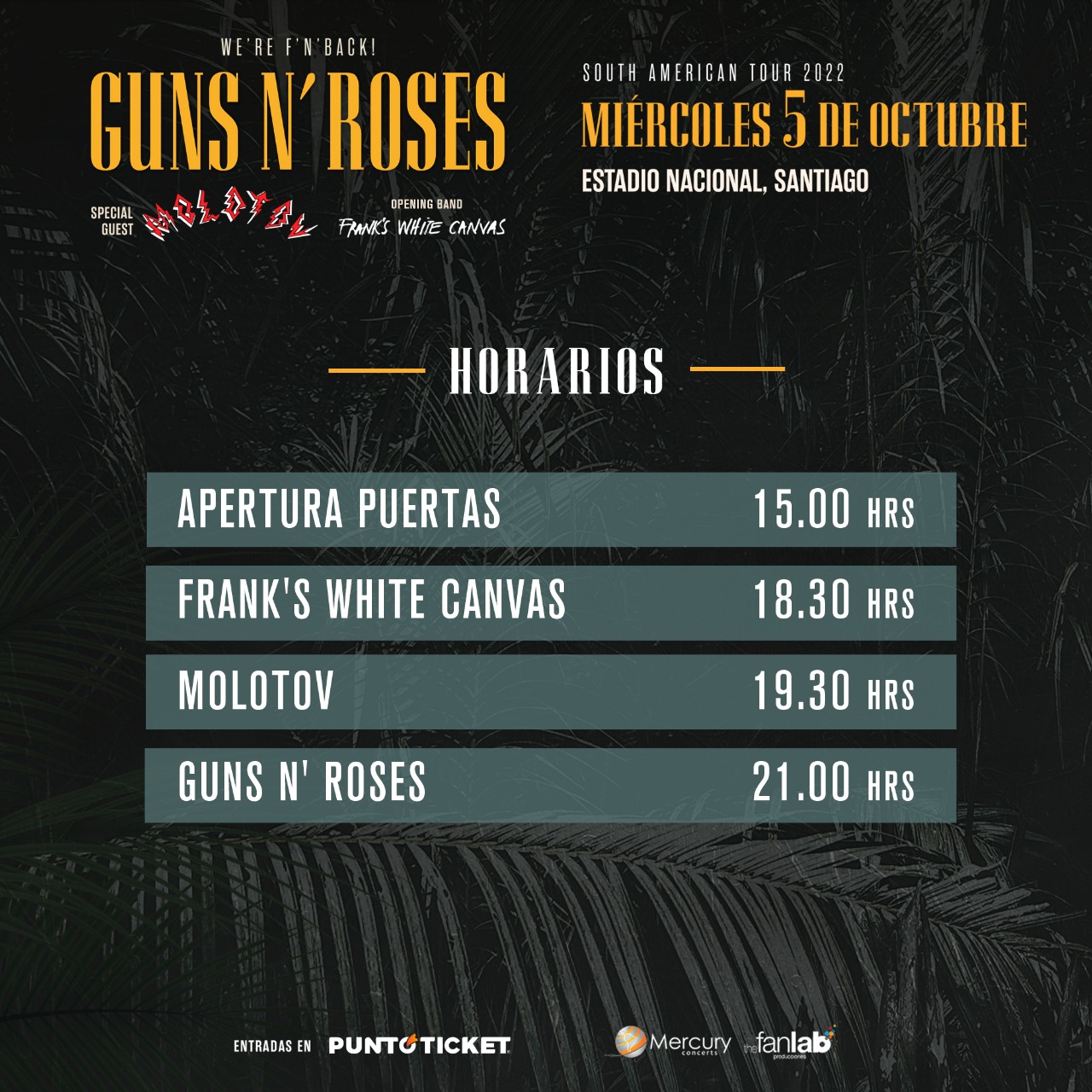 Guns N' Roses en Chile: todo lo que no puedes olvidar del esperado concierto en el Estadio Nacional