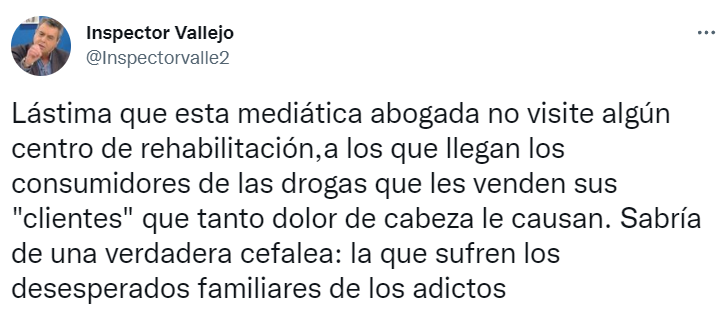 Inspector Vallejo reaccionó a fuerte descargo de Helhue Sukni contra sus "clientes".