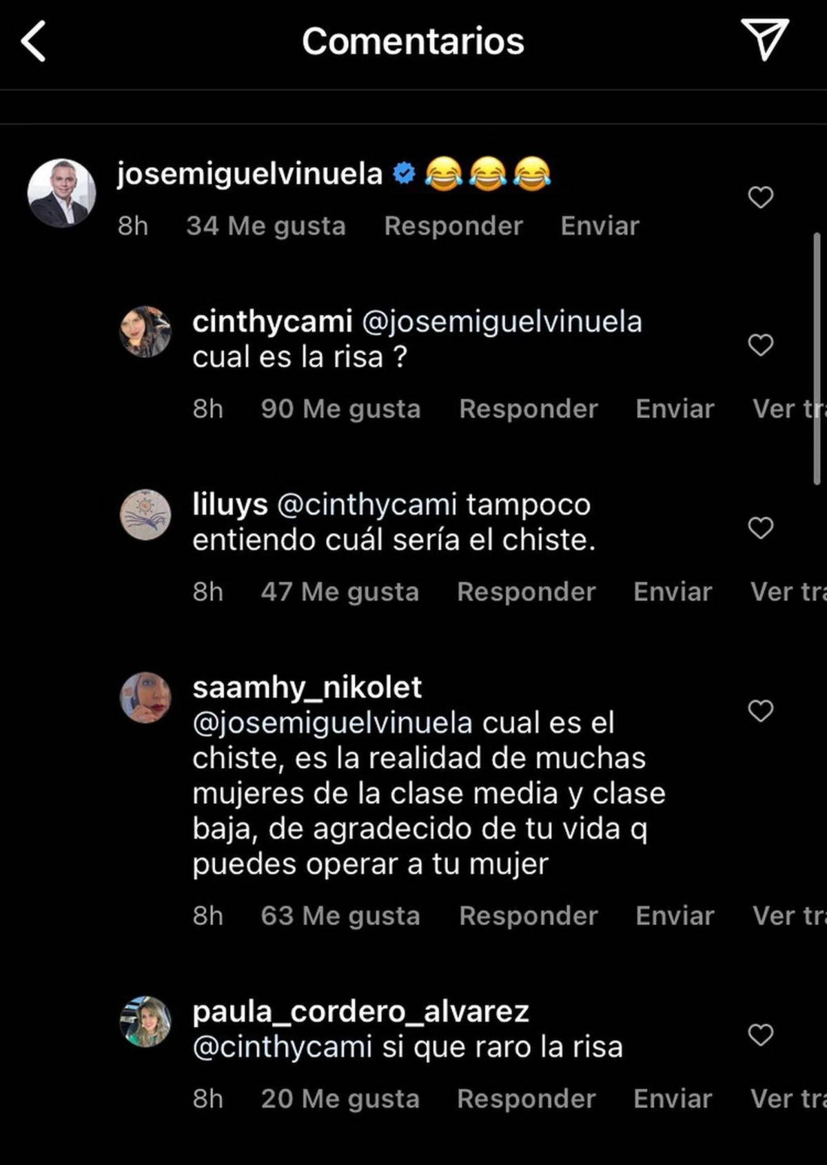 críticas a José Miguel Viñuela en foto de Cristián Arriagada