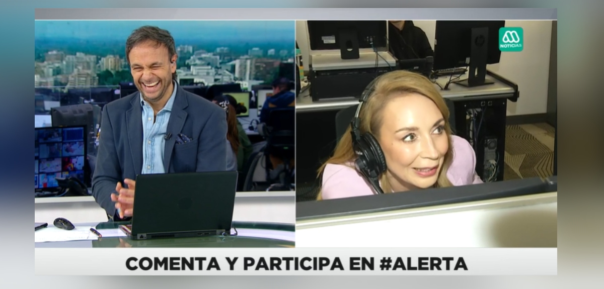 Karen Doggenweiler tuvo especial aparición en Meganoticias Alerta: hizo de jefa de Rodrigo Sepúlveda