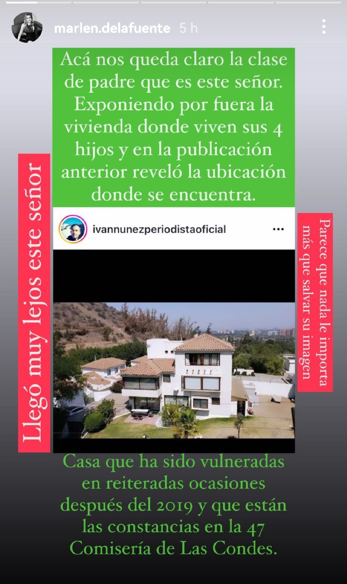 Marlene de la Fuente arremete Iván Núñez