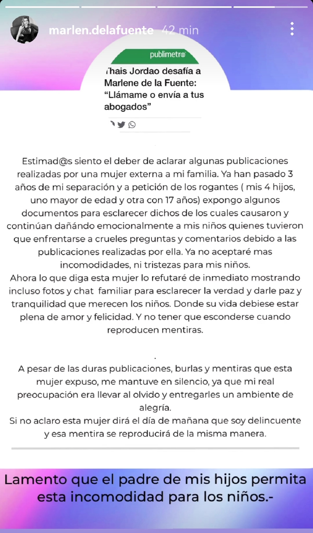 Marlene de la Fuente Thais Jordao