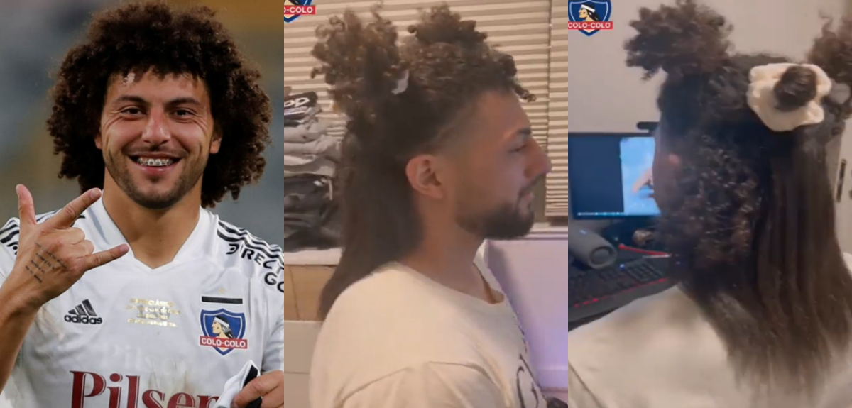 'Peluca' Falcón se alisó el pelo y sorprendió a todos: cumplió promesa tras título de Colo Colo