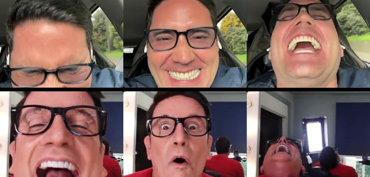 Stefan Kramer causó sensación al imitar a Pancho Saavedra en plena transmisión del animador