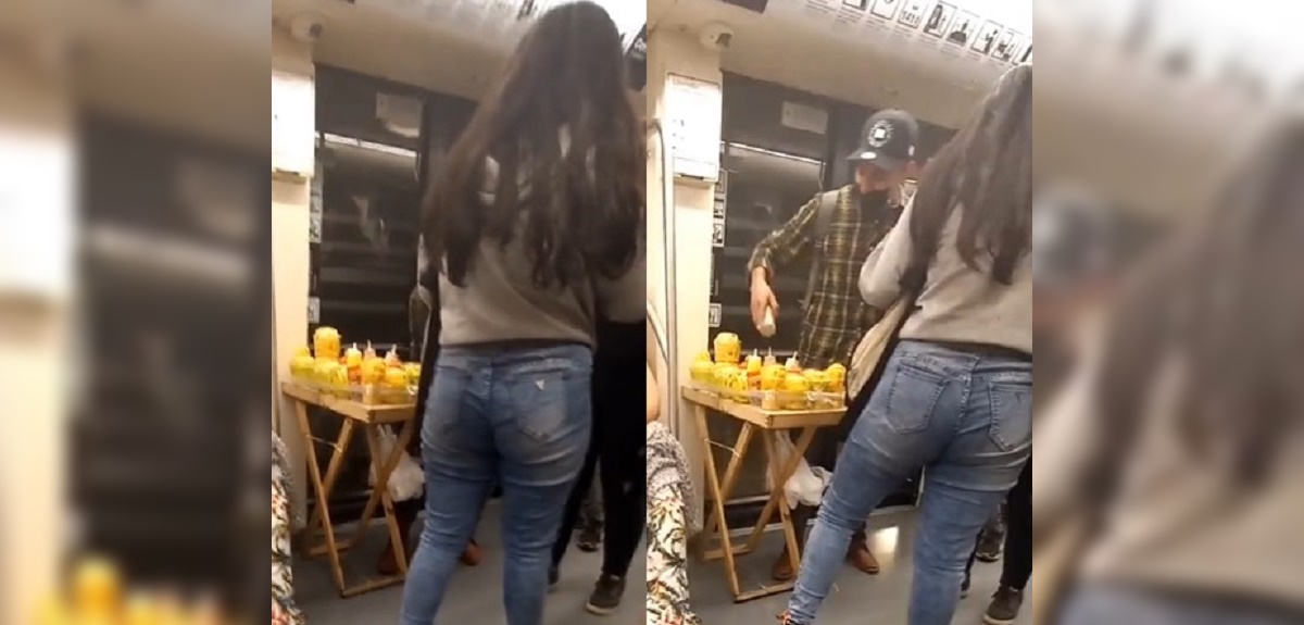 Viralizan a vendedor de comida en vagón del Metro: generó reacciones en redes y empresa respondió