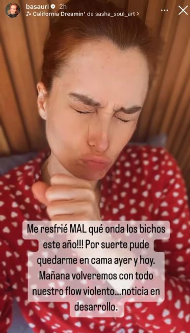 Begoña Basauri resfriada