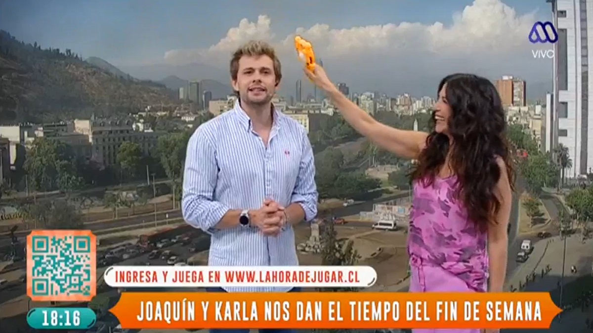 Joaquín Méndez y Karla Constant en La Hora de Jugar
